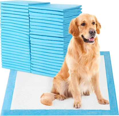 SKY-TOUCH Disposable Absorbent Quick Drying Leak-Proof Pee Pads, Disposable Training Pads For Pets with 5 Highly Absorbent Layers, Puppy Pads For Potty Training For Pets 45 X 33cm, 100 Pieces