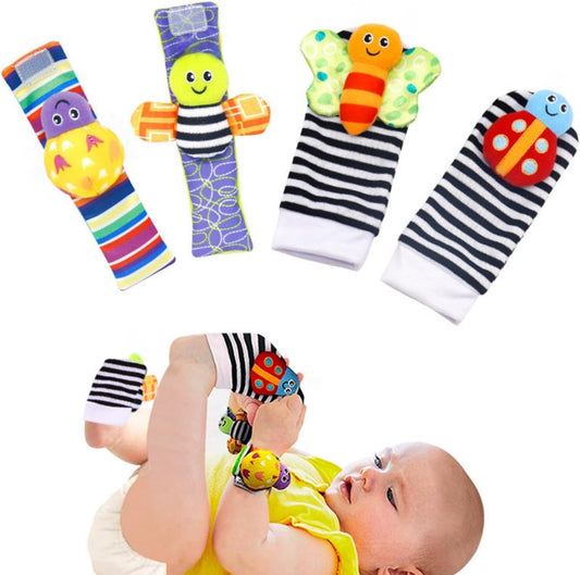 SKY-TOUCH Baby Toys 4 pcs Newborn Development and Foot finder for Boys Girls 0 3 6 12 Months