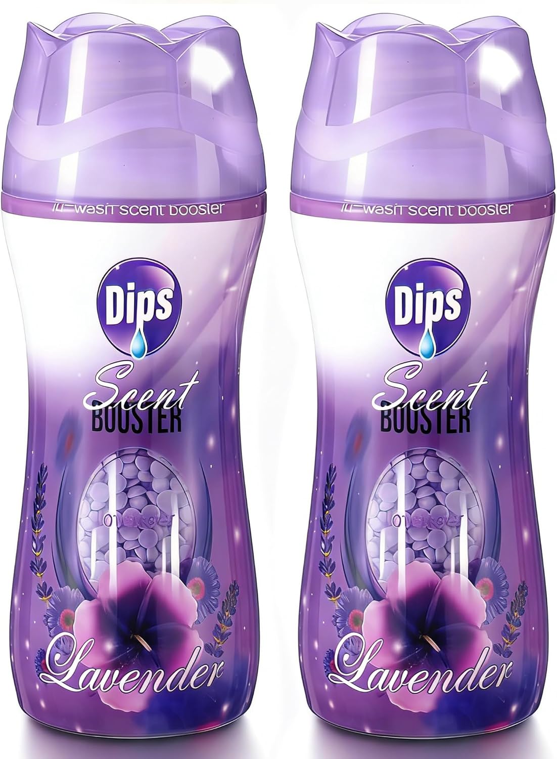 SKY-TOUCH 2 Bottles（520g） Lavender Scent Laundry Booster Beads, Premium Fragrance for Fresh & Soft Clothes, Long-Lasting Scent, Easy Dissolve, No Residue