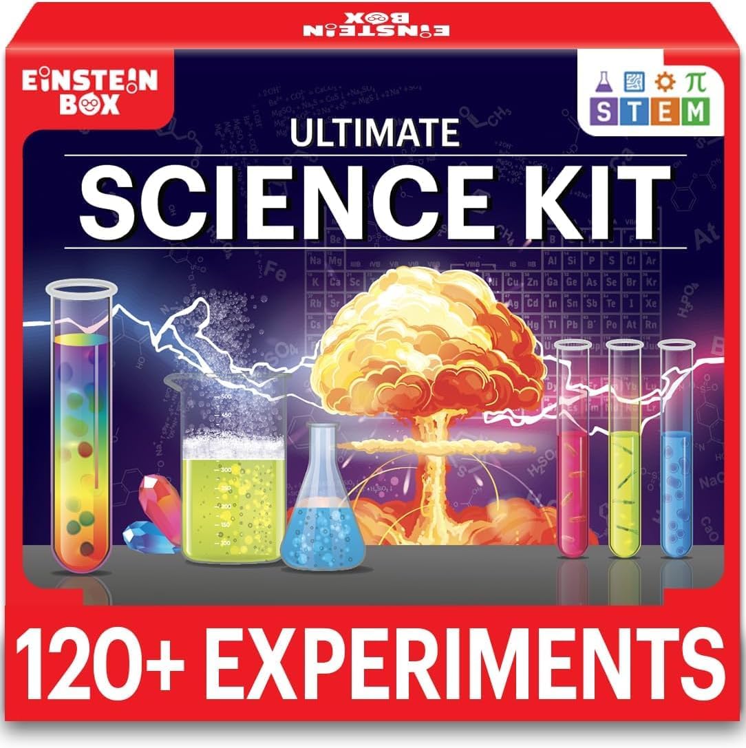 SKY-TOUCH 120pcs Toy Science Kit set,for Girls & Boys Ages 7-14 Gift Toys,Learning & Education STEM Toys For Kids, 120pcs Experiments