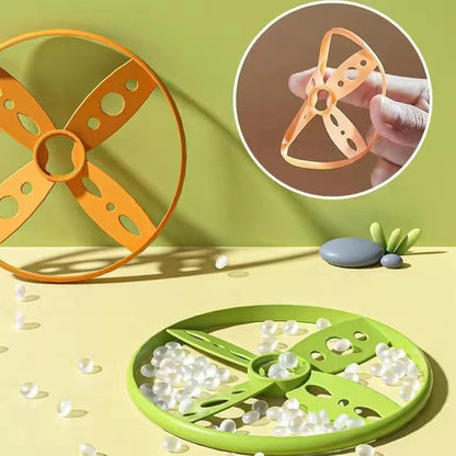 SKY-TOUCH Flying Disc Toy Rocket Launcher for Kids Ages 3-8,Duck Catch Game,Pop-up Frisbee Machine,Frisbee Launcher Toy Chase,Indoor and Outdoor Sports,Perfect Kids Birthday Party Gift