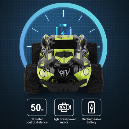 SKY-TOUCH 1:20 scale high speed remote control car, 2.4GHz high speed all terrain off-road remote control truck, boy car toy, waterproof electric car, durable toy gift, suitable for boys aged 6-14.