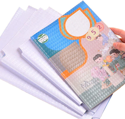 SKY-TOUCH Self-Adhesive Book Cover Film - A4/16K/25K Size(15 Pcs- 3 Different Sizes -5 Each) Eco-Friendly, Waterproof, Scratch-Resistant, DurableClean Easy