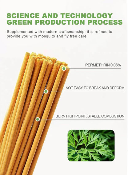 SKY-TOUCH 30Pcs Mosquito Repellent Incense Sticks : Natural Effective Repellent DEET Free for Indoors Home Office Outdoor Backyard Travel Camping Barbecue