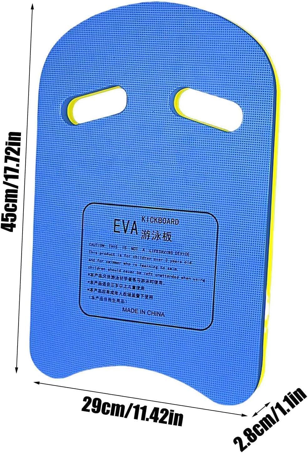 SKY-TOUCH Swimming Kickboard for Adults & Kids, Swimming Training Floaters, EVA Training Kick Board for Pool & Open Water, Durable & Lightweight(Blue&Yellow)