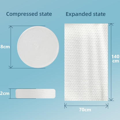 SKY-TOUCH 5Pcs Large Compressed Disposable Bath Towels, 70x140cm Portable Single-Use Towels, Soft and Absorbent Travel Towels for Camping, Hotel, Beach, Gym, and Outdoor Use(Pink)