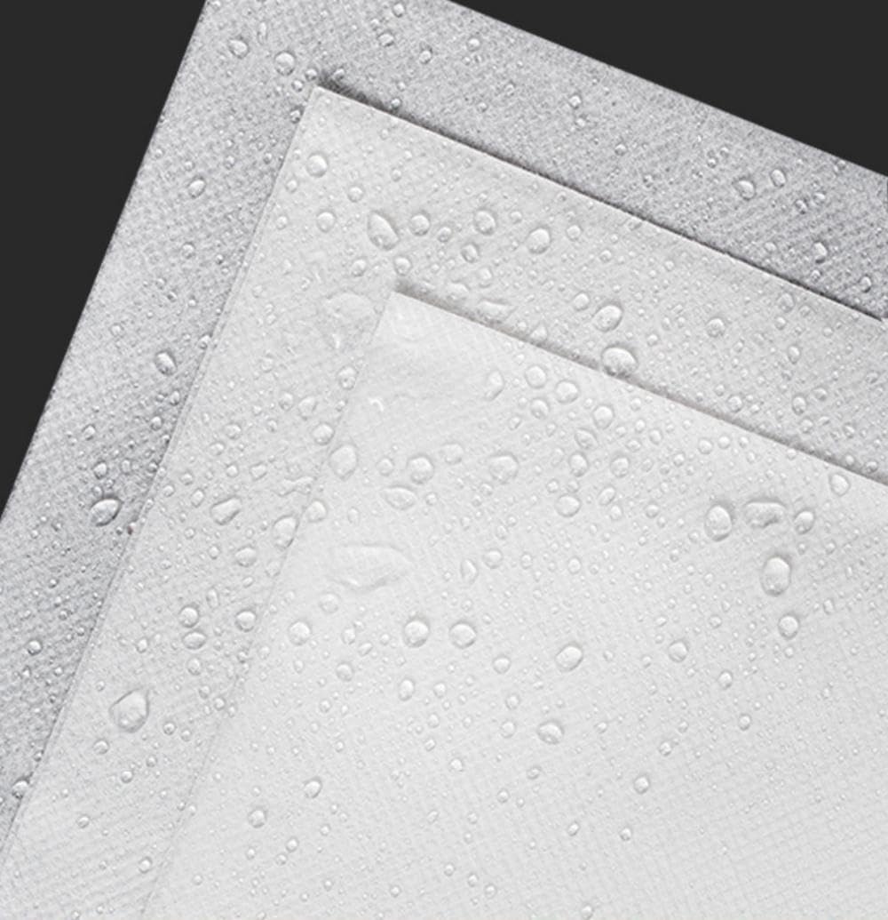 SKY-TOUCH 50Pcs Disposable Massage Table Sheets with Face Hole Waterproof & Oil-Resistant Non-Woven Bed Covers for Spa, Massage & Beauty Treatments, Breathable Hygienic & Comfortable (White 180*80cm)