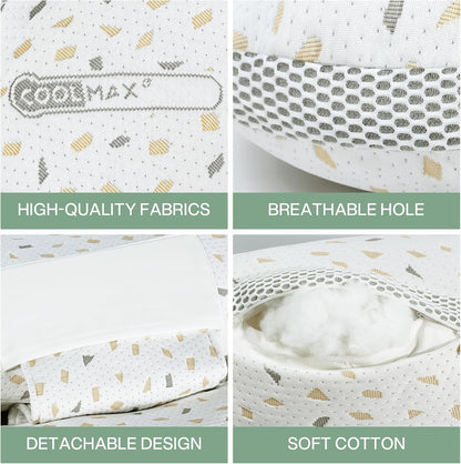 SKY-TOUCH Pregnancy pillow,Side Sleeper Pillow Pregnant,Support Waist, Abdomen and Legs,Comfortable Side Sleeping Waist Belly Back Support U-shaped Multifunctional Pillow,Removable and washable