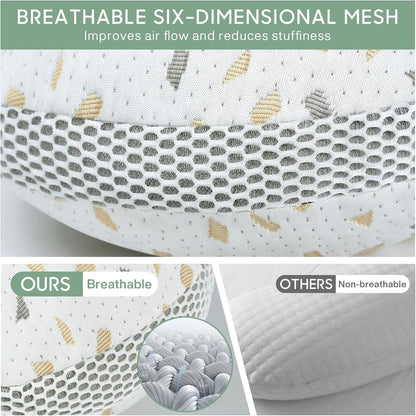 SKY-TOUCH Pregnancy pillow,Side Sleeper Pillow Pregnant,Support Waist, Abdomen and Legs,Comfortable Side Sleeping Waist Belly Back Support U-shaped Multifunctional Pillow,Removable and washable