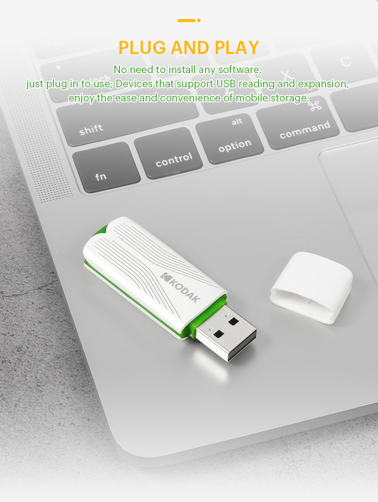 K182 USB 2.0 Flash Drive, Portable U Disk Memory Stick, High-Speed USB2.0 Storage, 16GB/32GB/64GB, with Leather Lanyard for Laptop, PC, File Transfer & Backup, Car, Office