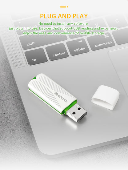 K182 USB 2.0 Flash Drive, Portable U Disk Memory Stick, High-Speed USB2.0 Storage, 16GB/32GB/64GB, with Leather Lanyard for Laptop, PC, File Transfer & Backup, Car, Office