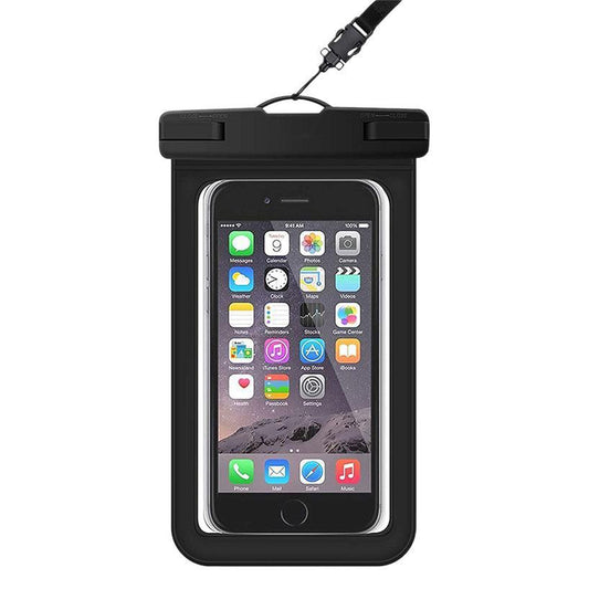 SKY-TOUCH 1 PACK Universal Waterproof Phone Case, with Neck Strap and Touchscreen for Swimming & Outdoor, 7'' Compatible with Mobile Phone, Black