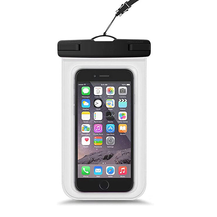 SKY-TOUCH 1 PACK Universal Waterproof Phone Case, with Neck Strap and Touchscreen for Swimming & Outdoor, 7'' Compatible with Mobile Phone, Black