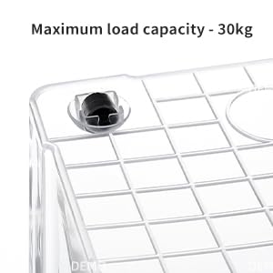 SKY-TOUCH 1 PCS Clear Plastic Storage Box with Lockable Lid & Wheels,Plastic Organizer Bin with Handles,for Storing Clothes, Toys, Tools
