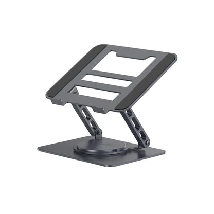 SKY-TOUCH Adjustable Laptop Stand with 360° Rotating Base, Ergonomic Aluminum Riser for MacBook, Huawei, ASUS, Lenovo, 14"-17.3" Laptops, Foldable & Cooling Design