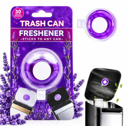 SKY-TOUCH 1PCS Trash Can Deodorizer, Plant-Based Lavender Bin Freshener, Slow-Release Self-Adhesive Air Freshener for Kitchen Food Waste and Pedal Bin Lids, Up to 30 Days
