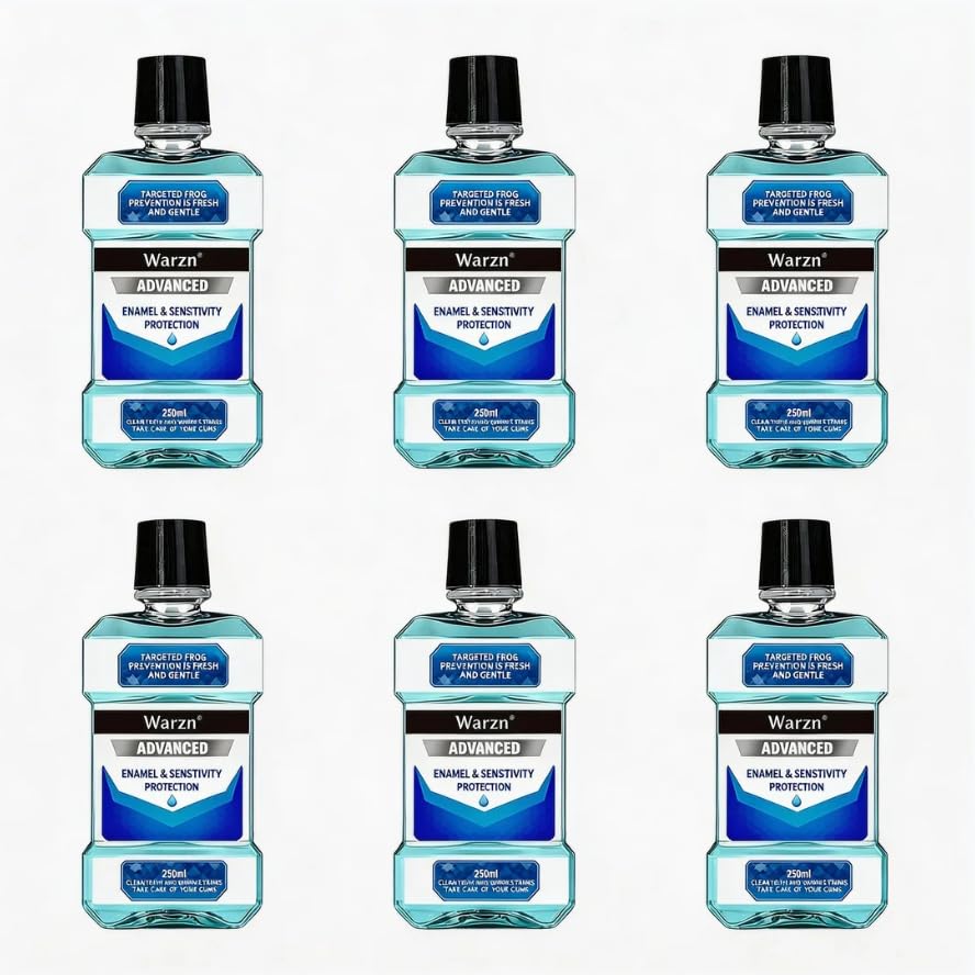SKY-TOUCH 6 PCS Herbal fragrance Mouthwash, 250ml, Kills 99% of Germs, Freshens Breath, Prevents Plaque, Daily Use
