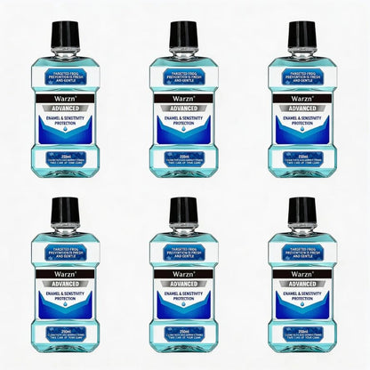 SKY-TOUCH 6 PCS Herbal fragrance Mouthwash, 250ml, Kills 99% of Germs, Freshens Breath, Prevents Plaque, Daily Use