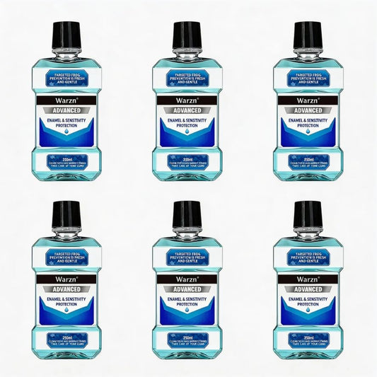 SKY-TOUCH 6 PCS Herbal fragrance Mouthwash, 250ml, Kills 99% of Germs, Freshens Breath, Prevents Plaque, Daily Use