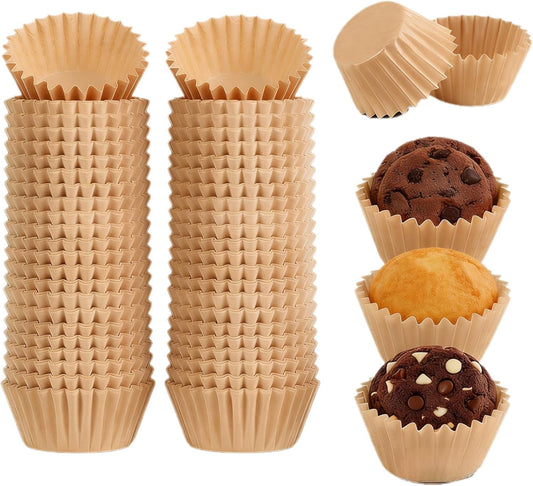 SKY-TOUCH 500PCS Mini Cupcake Liners Muffin Linner, Mini Muffin Truffle Cases Greaseproof Cupcake Liners Non Stick Chocolate Paper Candy Wrappers for Party Birthday Christmas, Bottom size 5cm