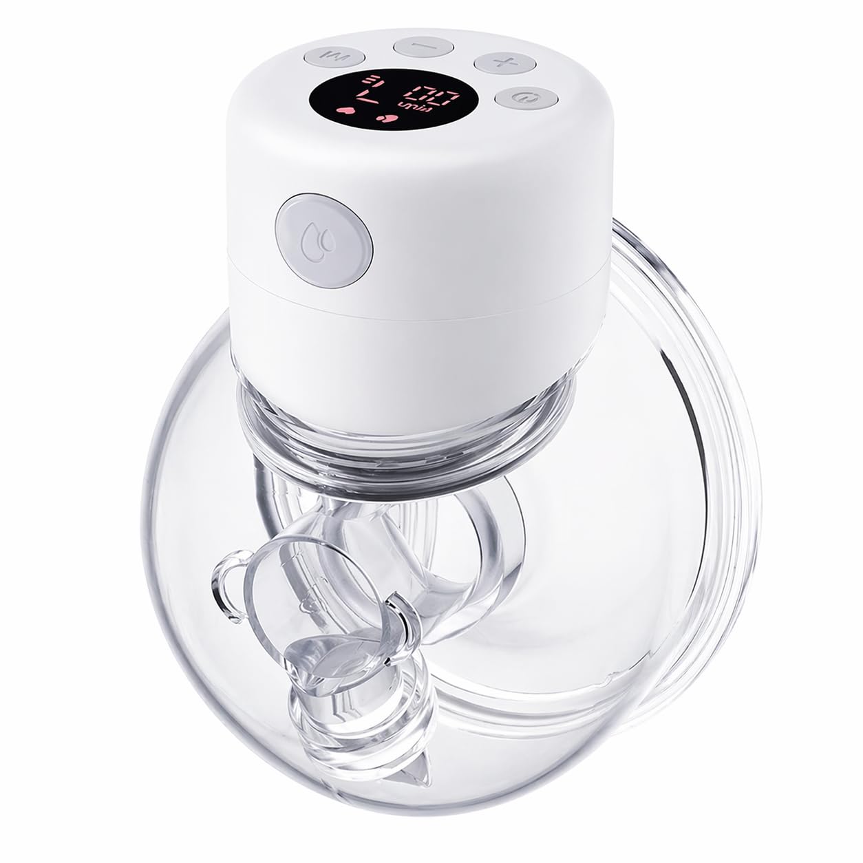 SKY-TOUCH Wearable Breast Pump, Hands Free Electric Pump, Portable Breast Pump with 2 Mode & 9 Levels, LCD Display, 24mm Flange, 1 Pack - White