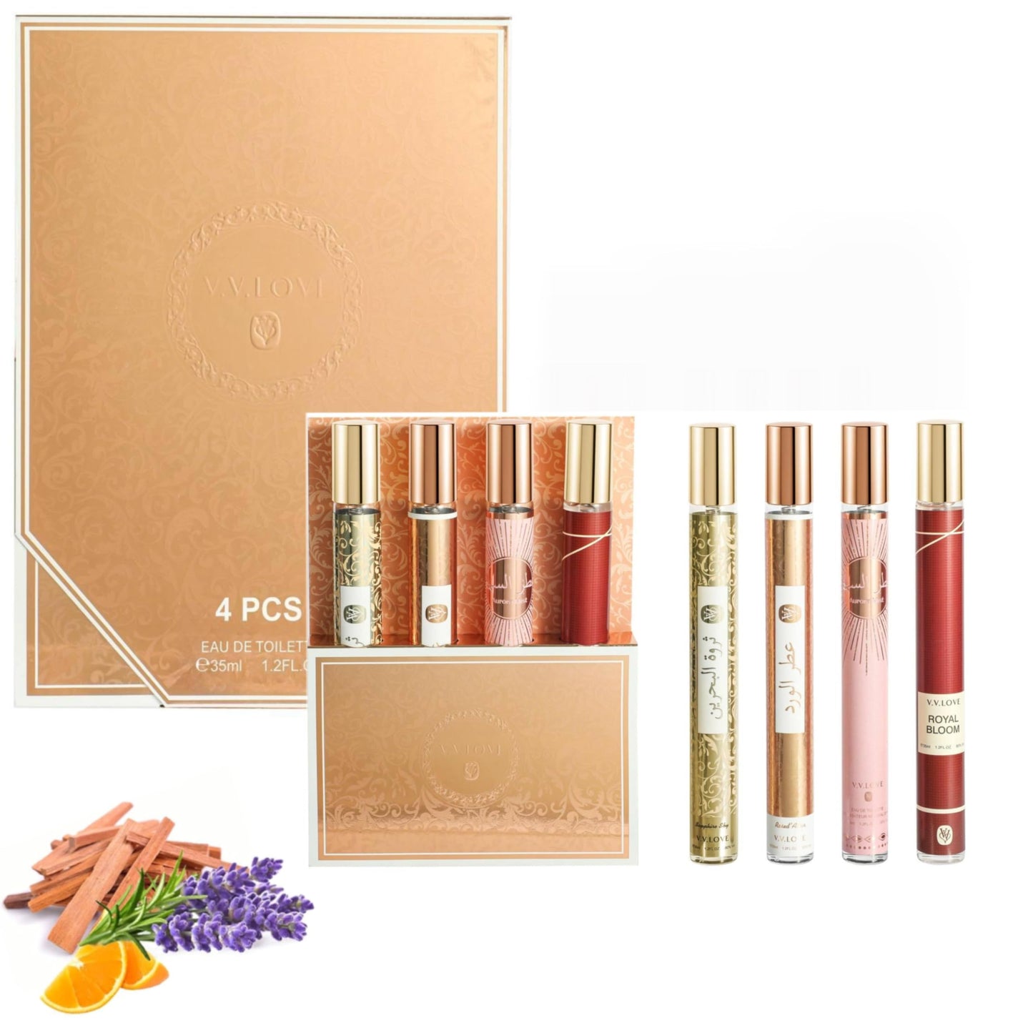 SKY-TOUCH 4-Pack Men's Eau De Parfum Set – 4x35ml Cologne Sampler Gift Set, Travel Size Perfumes for Men, Long-Lasting Fragrance, Ideal for Birthdays, Anniversaries, Christmas