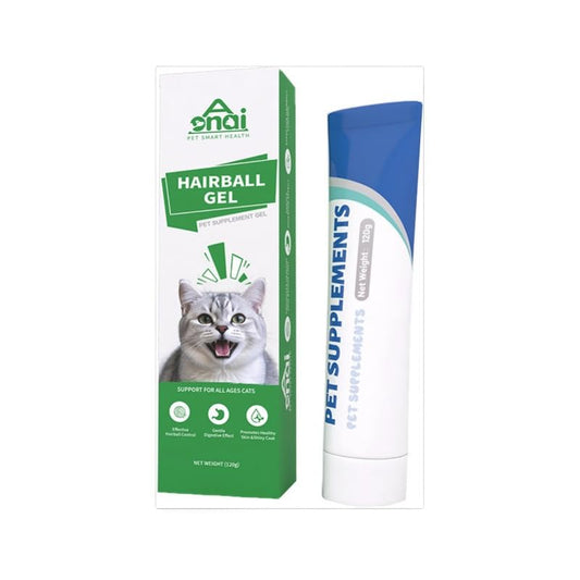 SKY-TOUCH Pet Hairball Relief Gel for Cats – 120g, Natural Formula for Digestive Health, Reduces Shedding, Supports Hairball Elimination