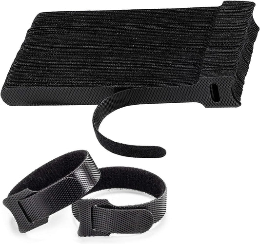 SKY-TOUCH 160PCS Reusable Cable Ties, Adjustable Hook & Loop Cord Organizers, Nylon Wire Management Straps for Home, Office & Electronics