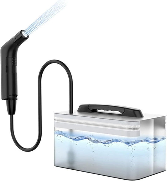SKY-TOUCH Portable Bidet Sprayer 2.3L, Electric Rechargeable Bidet with 1.2m Filter Water Hose, Handheld Travel Shattaf for Personal Hygiene, Hemorrhoid Care, Postpartum Use & Outdoor Camping