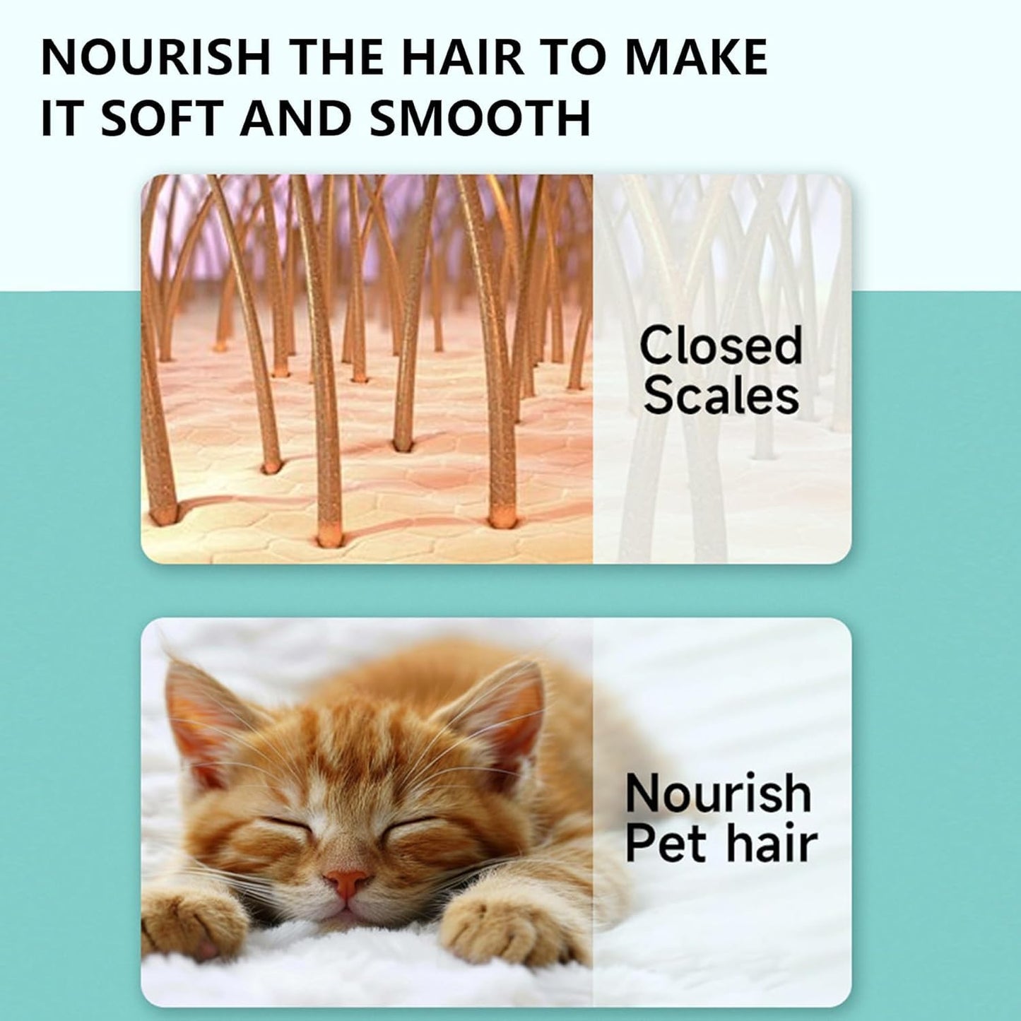 SKY-TOUCH Pet Hair Detangling Spray Pet Smoothing Spray Anti-Static - Pet Grooming Supplies Suitable for Tangled Matted and Difficult-to-comb Fur