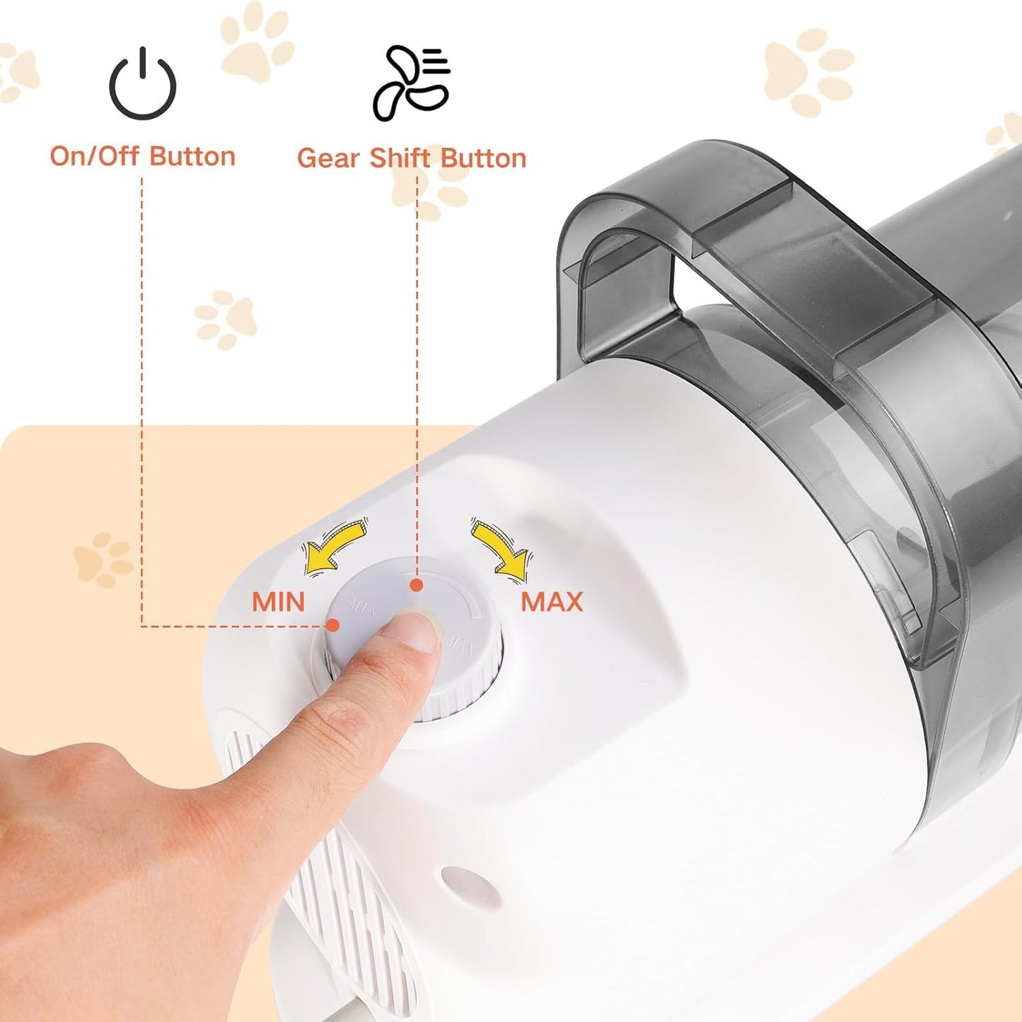 SKY-TOUCH Pet Grooming Kit and Hair Vacuum, 12 in 1 Shedding Grooming Kit, 2L Large Capacity Low Noise Hair Remover Supplies for Dogs & Cats, Professional Grooming Shedding Tools