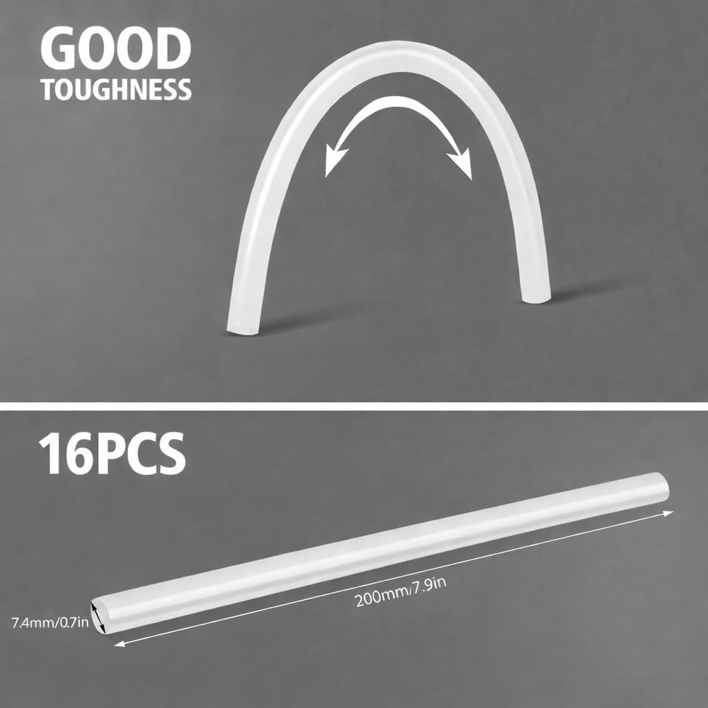 SKY-TOUCH 16PCS Hot Melt Adhesive, multi-purpose glue sticks, household hot melt glue gun, crafting accessory, 20CM * 0.74CM