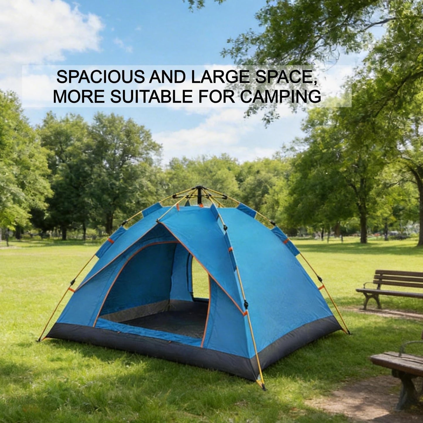 SKY-TOUCH Lightweight Camping Tent 2-3 Persons, Waterproof Instant Pop Up Tents With Carrying Bag, Easy Setup, for Outdoor, Camping, Hiking, Beach, Traveling