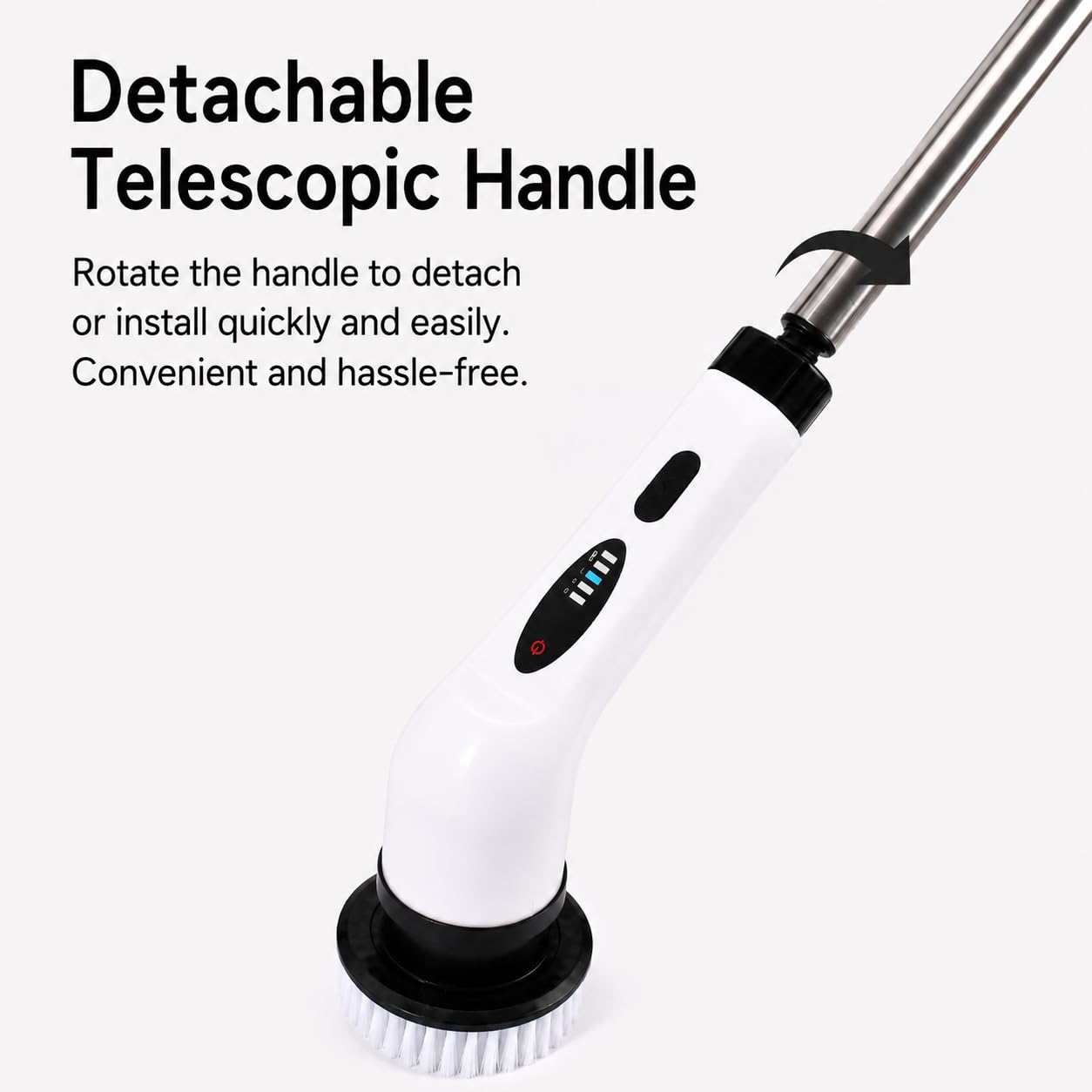 SKY-TOUCH Electric Rotating Cleaning Brush, Cordless Multi-Functional Cleaning Brush, Equipped With 7 Replaceable Brush Heads, 2 Adjustable Speeds, Suitable for Bathrooms, Kitchens, Bathtubs, Glass