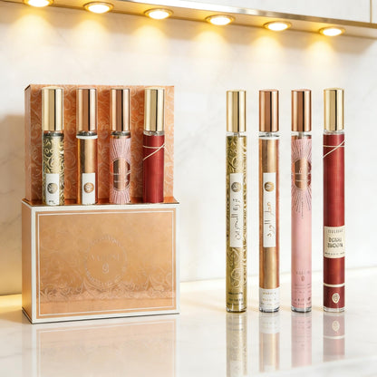 SKY-TOUCH 4-Pack Men's Eau De Parfum Set – 4x35ml Cologne Sampler Gift Set, Travel Size Perfumes for Men, Long-Lasting Fragrance, Ideal for Birthdays, Anniversaries, Christmas