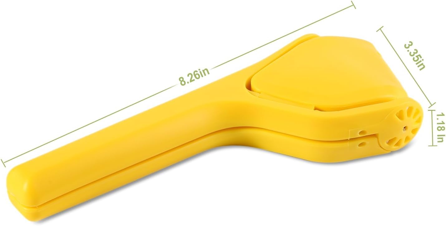 SKY-TOUCH Lemon Squeezer Foldable Manual Citrus Juicer - Easy Two-Hand Press with Lever Design for Reduced Force - Suitable for Everyday Cooking and Beverage Preparation Yellow