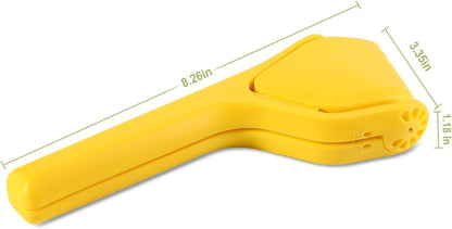 SKY-TOUCH Lemon Squeezer Foldable Manual Citrus Juicer - Easy Two-Hand Press with Lever Design for Reduced Force - Suitable for Everyday Cooking and Beverage Preparation Yellow