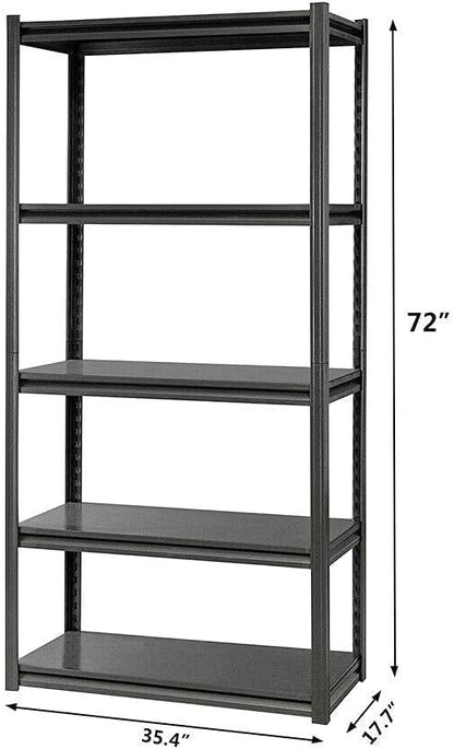 SKY-TOUCH 5 Tier Storage Shelf Unit,Heavy Duty Storage Rack,Metal Shelving Unit for Home, Kitchen, Basement, Pantry,Max Capacity 50 KG,90 * 40 * 183cm