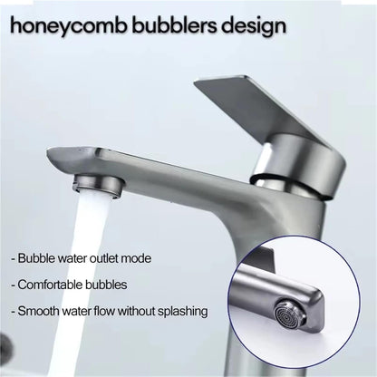 SKY-TOUCH Bathroom Single-handle Basin Faucet, Toilet Faucet, Hot and Cold Water Integrated, Suitable for Bathrooms, Toilets and Kitchens