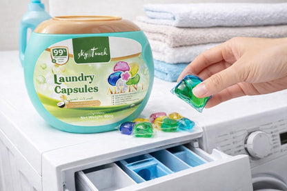 SKY-TOUCH Active 6in1 Laundry Capsules, كبسولات الغسيل, Lavender Freshness, Removes 99 Types of Stains, 50 Capsules
