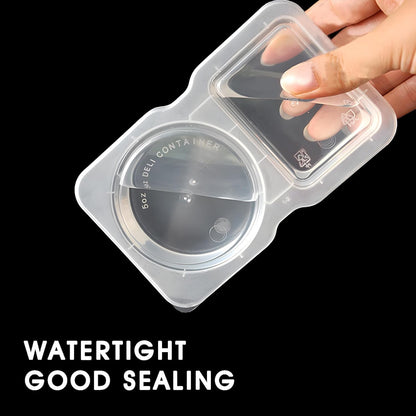 SKY-TOUCH 40 PCS Reusable Snack Containers, Disposable Leak-proof Food Storage Boxes, Portable Reusable Sauce Containers, Suitable for Dining Out and Camping Trips 130ML