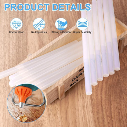 SKY-TOUCH 16PCS Hot Melt Adhesive, multi-purpose glue sticks, household hot melt glue gun, crafting accessory, 20CM * 0.74CM