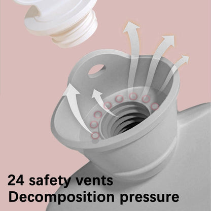 SKY-TOUCH Hot Water Bottle, Hot Water Bottle with Cover, 2L Large Capacity Hot Water Bag, Skin-Friendly Material and Long-Lasting Warmth Suitable for Children and Adults Bed Warmer Bag(Grey)