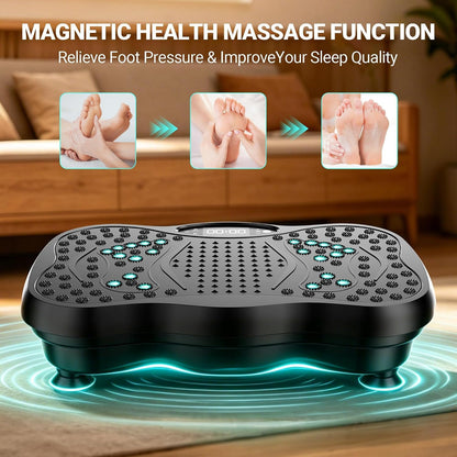 SKY-TOUCH Vibration Fitness Machine Home Vibration Workout Platform – Full-Body Vibration Plate with 120 Adjustable Speed Levels and Bluetooth – Suitable for Weight Loss, Body Toning, Skin Firming