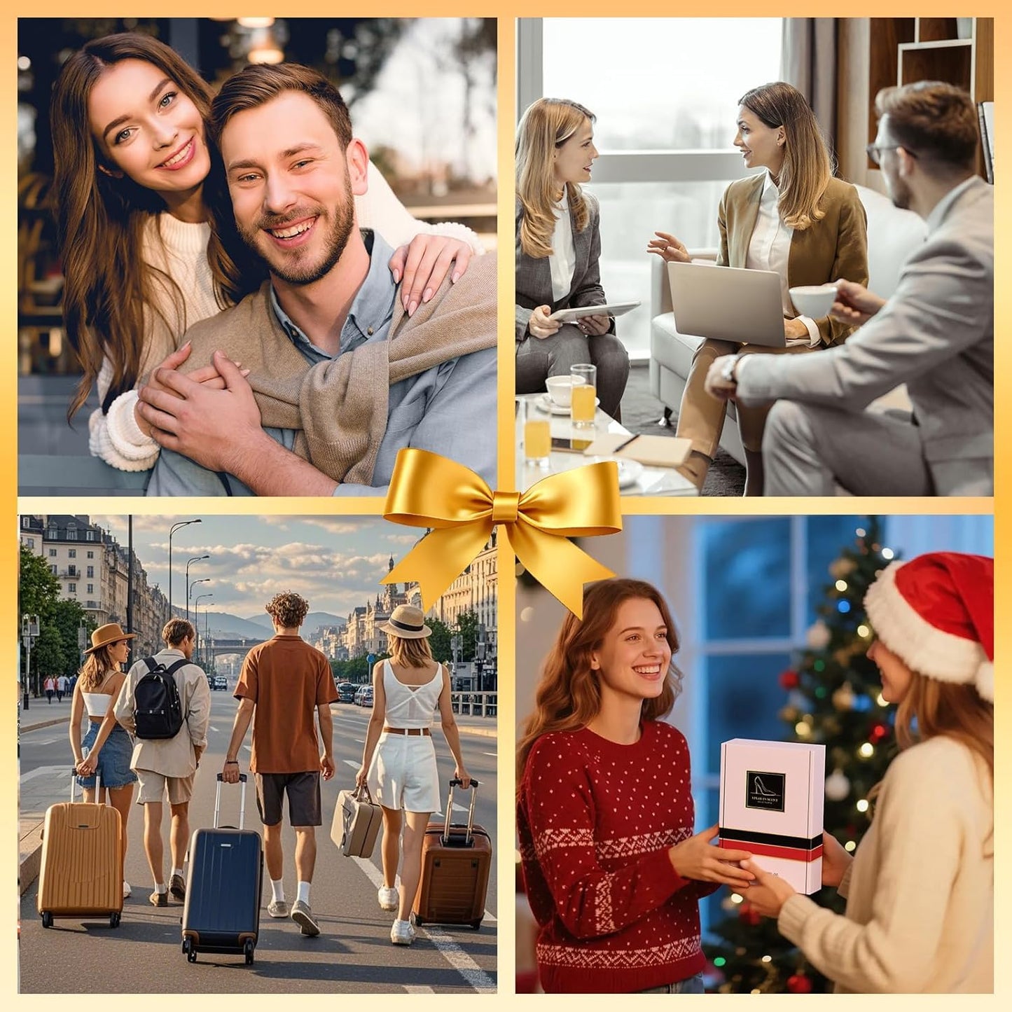 SKY-TOUCH 4-Pack Men's Eau De Parfum Set – 4x35ml Cologne Sampler Gift Set, Travel Size Perfumes for Men, Long-Lasting Fragrance, Ideal for Birthdays, Anniversaries, Christmas