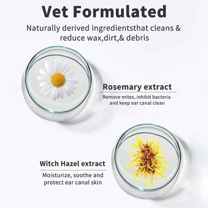 SKY-TOUCH Cat and Dog Ear Cleaning Wipes Disposable Pet Cleaning Wipes Gently Remove Odors Reduce Dirt and Earwax Buildup and Relieve Itching 50 PCS