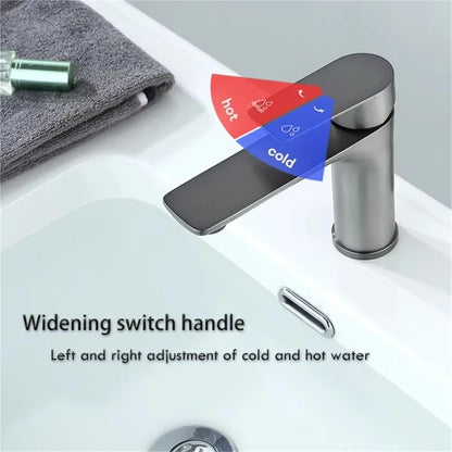 SKY-TOUCH Bathroom Single-handle Basin Faucet, Toilet Faucet, Hot and Cold Water Integrated, Suitable for Bathrooms, Toilets and Kitchens
