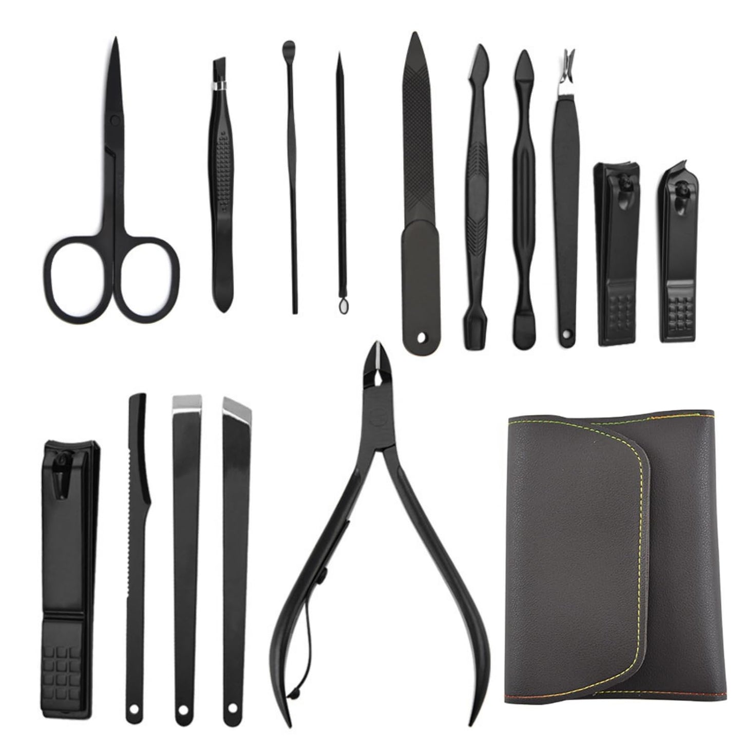 200pack/16pcs Nail Clipper Set 16Pcs, Manicure Set Stainless Steel Professional Nail Clippers Pedicure Tools For Hand Foot & Face Care Gift For Men Women Friends And Parents