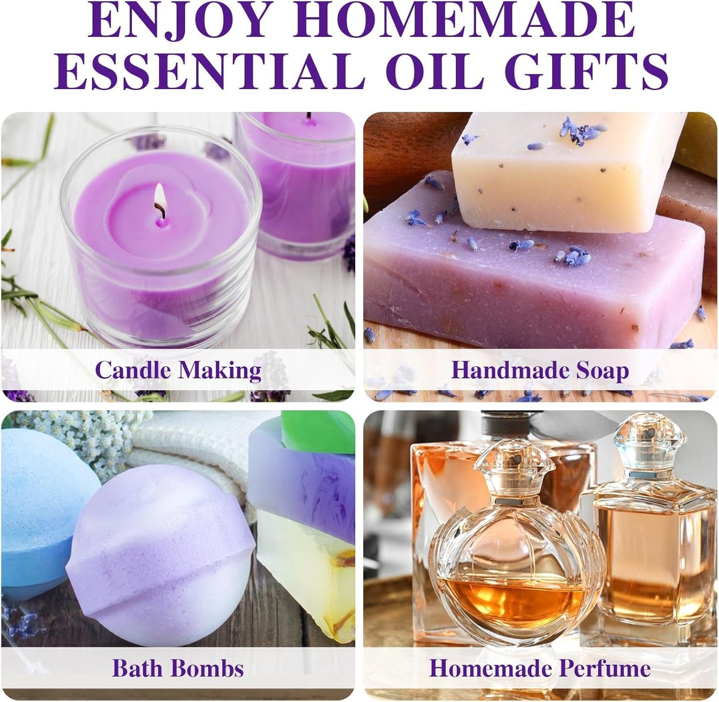 SKY-TOUCH Migcaput Aromatherapy Essential Oil 118ml – 100% Pure & Natural Lavender Oil for Diffuser, Sleep, Skin Care, DIY Projects & Stress Relief