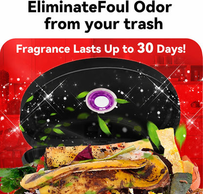 SKY-TOUCH 1PCS Trash Can Deodorizer, Plant-Based Lavender Bin Freshener, Slow-Release Self-Adhesive Air Freshener for Kitchen Food Waste and Pedal Bin Lids, Up to 30 Days